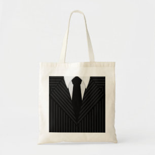 Bolsa Tote Sacos de Tote Pinstripe e Tie Masculine
