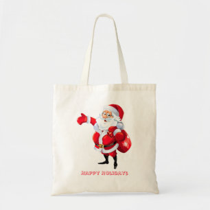 Bolsa Tote Sacos de Tote Red Santa Claus