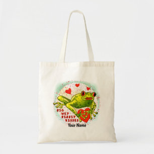 Bolsa Tote Sacos personalizados Frog Kisses