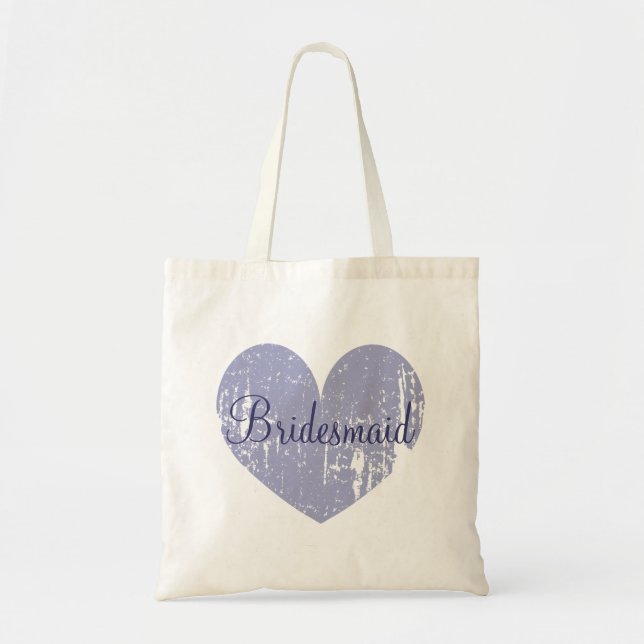 Bolsa Tote Sacos tote personalizados de coração de lavanda pa (Frente)