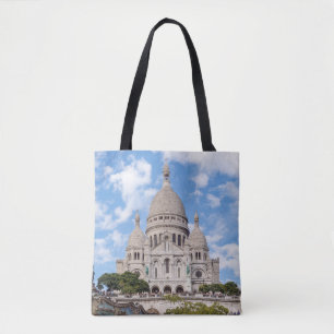 Bolsa Tote Sacre Coeur em Montmartre hill - Paris, França