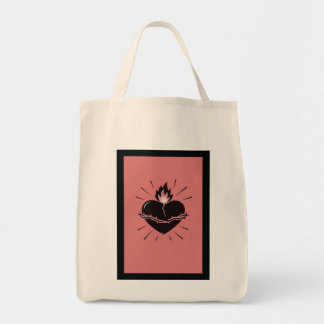 Bolsa Tote Sacred Heart Reimagined – Minimal Symbolic Art