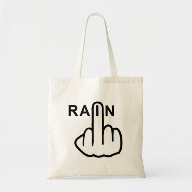 Bolsa Tote Sacudir de chuva de pano (Frente)