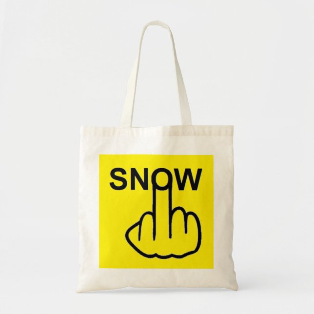 Bolsa Tote Sacudir de neve de pano (Frente)