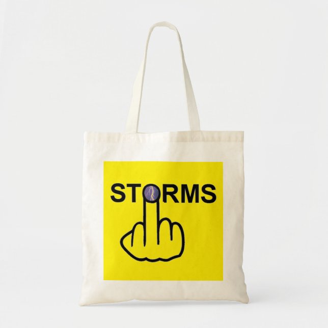 Bolsa Tote Sacudir de tempestades de pano (Frente)