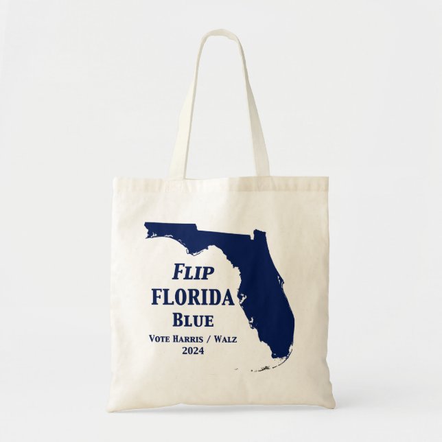 Bolsa Tote Sacudir Florida Blue em 2024 (Frente)