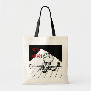 Bolsa Tote Sad Robot Tote Bag
