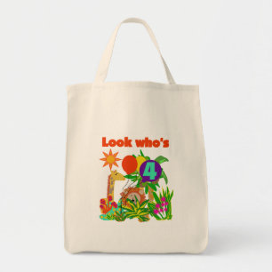 Bolsa Tote Safari 4º Aniversário Camisetas e presentes