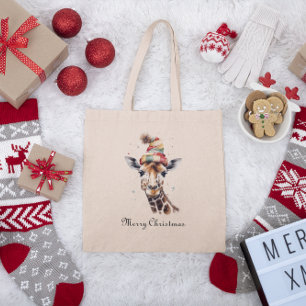 Bolsa Tote Safari de Natal Aconchegante, personalizado