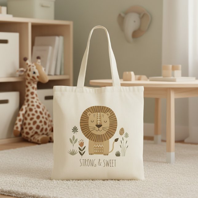 Bolsa Tote Safari Portrait Lion ID1264 (Criador carregado)