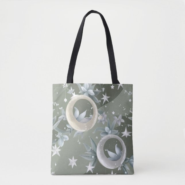 Bolsa Tote Sage Verde Lua Celestial (2) (Frente)
