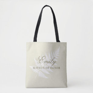 Bolsa Tote Sagrada Dama de Honra Verde Claro Branco Feto Past