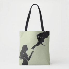 Bolsa Tote Sagrada Inspiração Silhueta Feminina Minimalista
