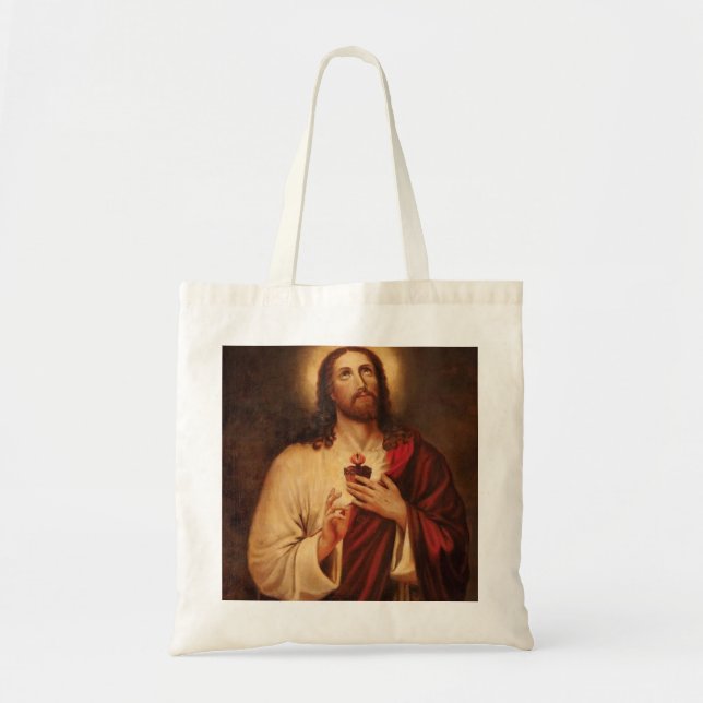 Bolsa Tote Sagrado Coração de Jesus (Frente)