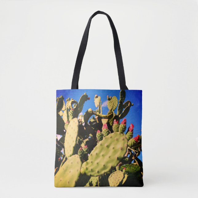 Bolsa Tote Saguaro Cactos, Plantas De Cactus (Frente)