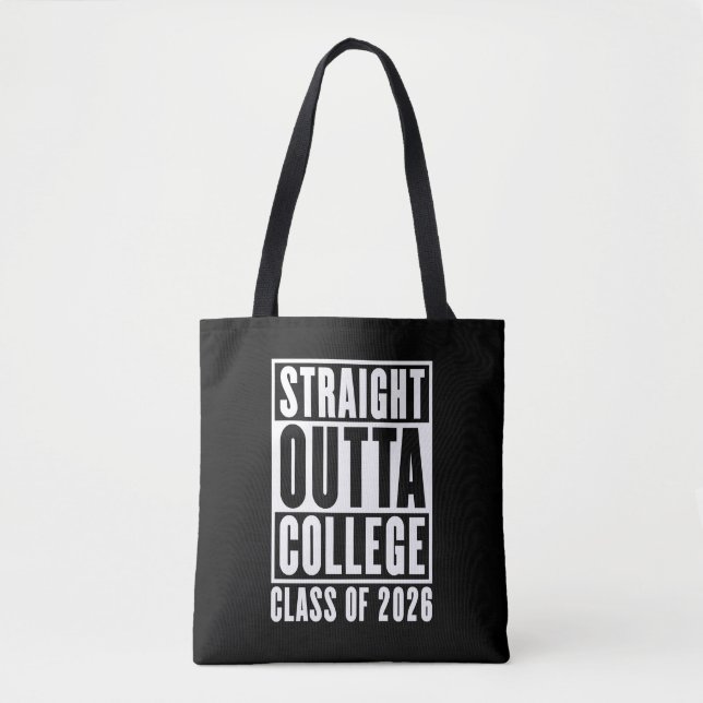 Bolsa Tote Sai Direto da Faculdade Turma de 2026 (Frente)