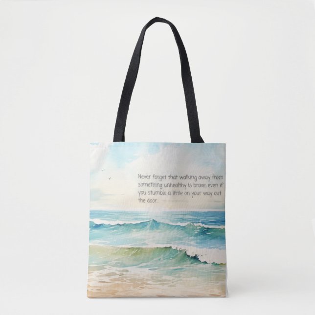 Bolsa Tote Saia com coragem (Frente)