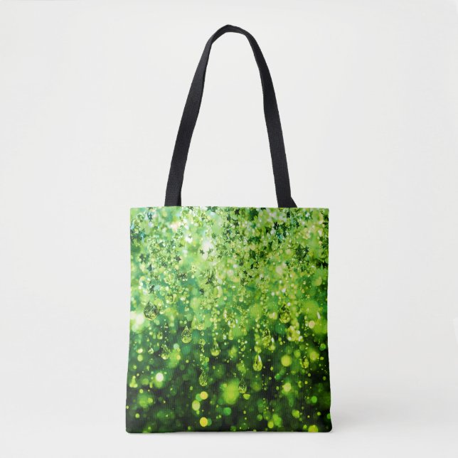 Bolsa Tote Saia com Estilo Com Green Delight em Seu (Frente)