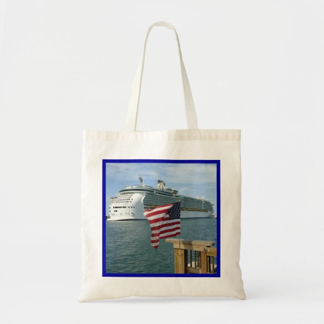 Bolsa Tote Sailaway com bandeira (Frente)