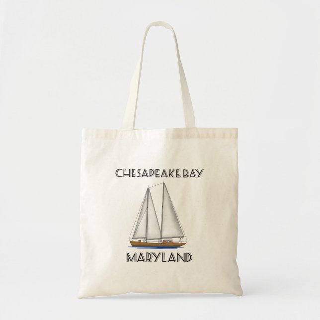 Bolsa Tote Sailboat Chesapeake Bay Maryland (Frente)
