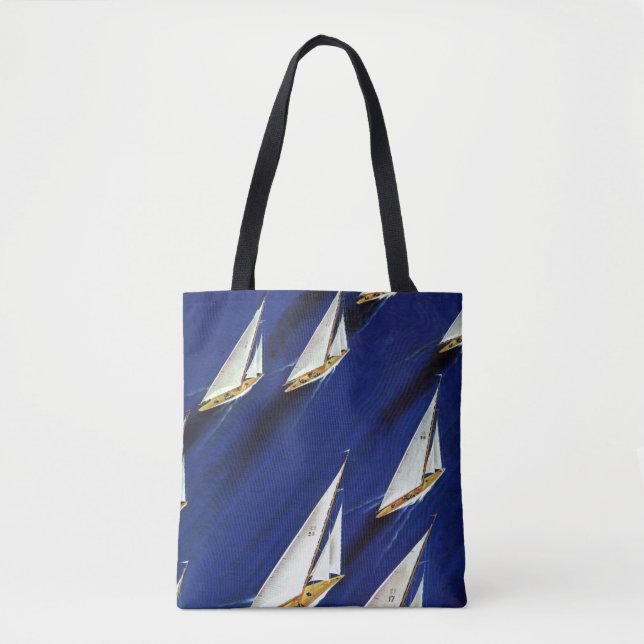 Bolsa Tote Sailboat Regatta por Ski Weld (Frente)