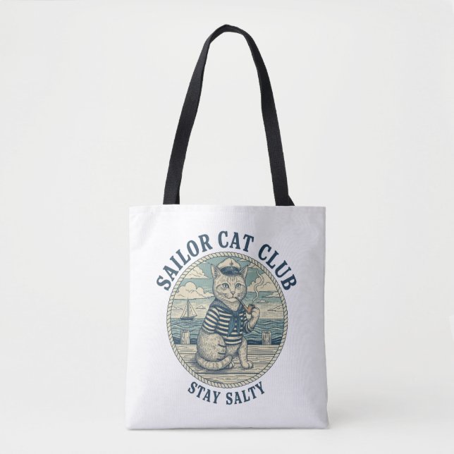 Bolsa Tote Sailor Cat Club (Frente)