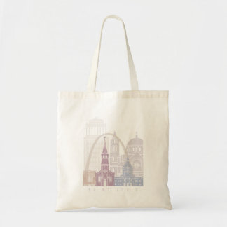 BOLSA TOTE SAINT LOUIS SKYLINE POSTER PASTEL