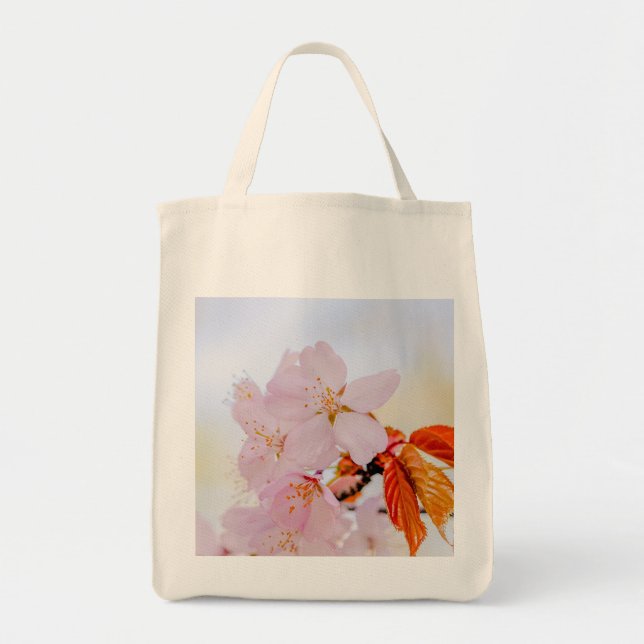 Bolsa Tote Sakura - cereja japonesa floresce (Frente)