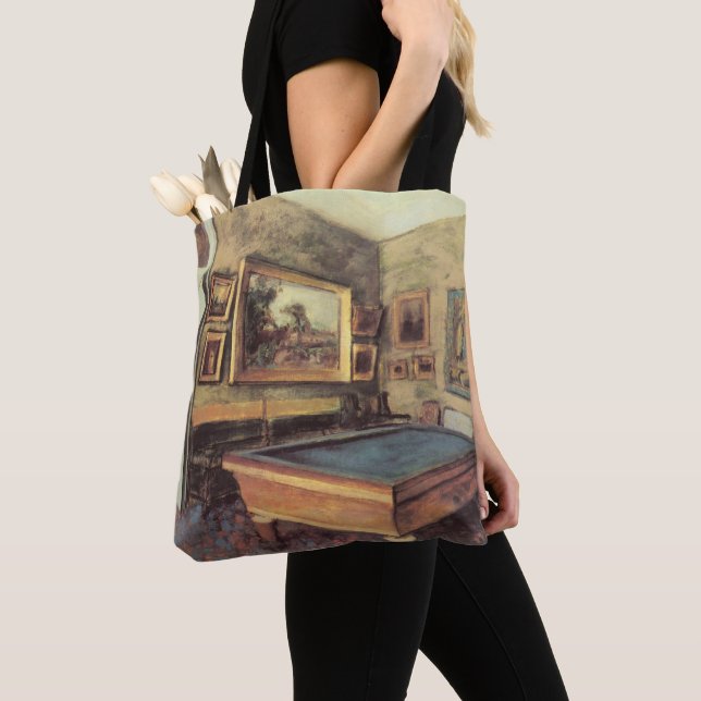 Bolsa Tote Sala Billiard em Menil Hubert por Edgar Degas (Close Up)