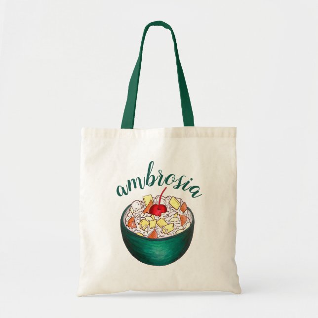 Bolsa Tote Salada de Fruta de marshmallow, no Sul da Ambrosia (Frente)