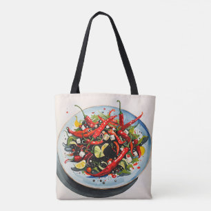 Bolsa Tote Salada de pimentões quentes