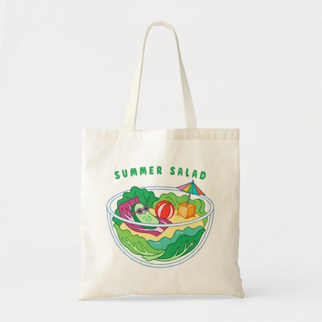Bolsa Tote Salada de Verão (Frente)
