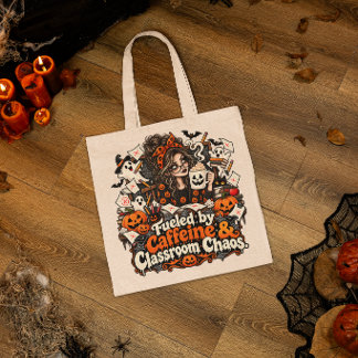 Bolsa Tote Salas de Aula Caóticas no Halloween, Energizadas p
