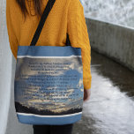Bolsa Tote Salm 23 Linda Bíblia Verse Christian<br><div class="desc">Salmo 23 é o meu verso favorito da bíblia. O belo salmo 23 diz: O Senhor é o meu pastor. Não vou querer. Ele me fez deitar-me em pastos verdes. Ele me levou ao lado das águas calmas. Ele restaura minha alma. Este belo presente cristão é escrito em frente a...</div>