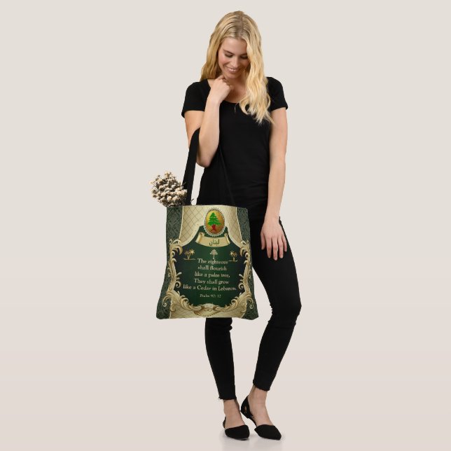 Bolsa Tote Salm 92:12 Maronite Church Cedar do Líbano (No(a) Modelo)