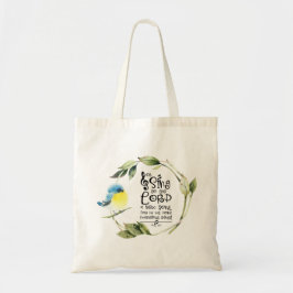 Bolsa Tote Salm 98:1 Cante ao Senhor uma Bíblia de Música Nov