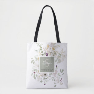 Bolsa Tote Salmos 46:5 Deus está dentro de sua flor selvagem