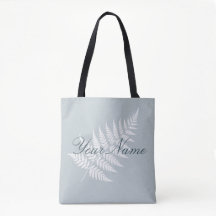 Salsa Azul Branco Feto Elegante Nome Personalizado