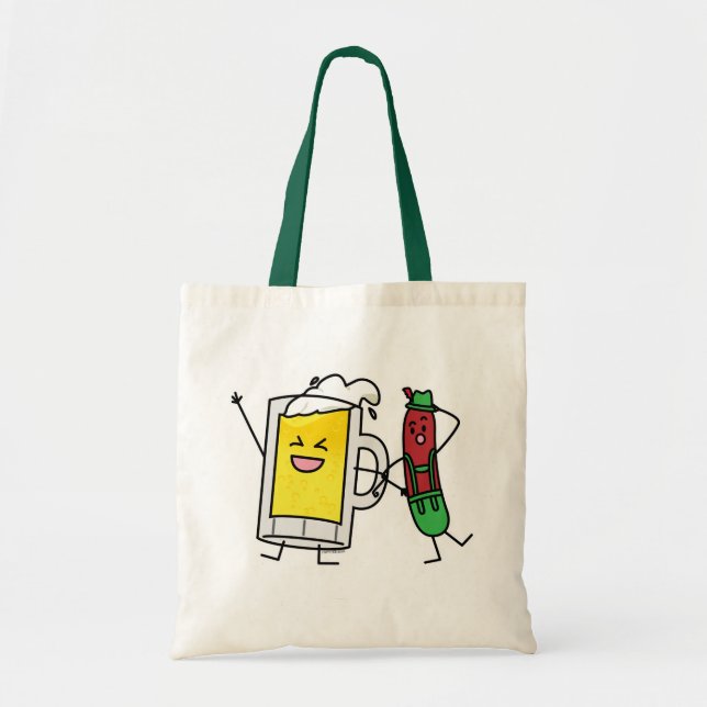 Bolsa Tote Salsicha de cerveja Octoberfest Oktoberfest (Frente)
