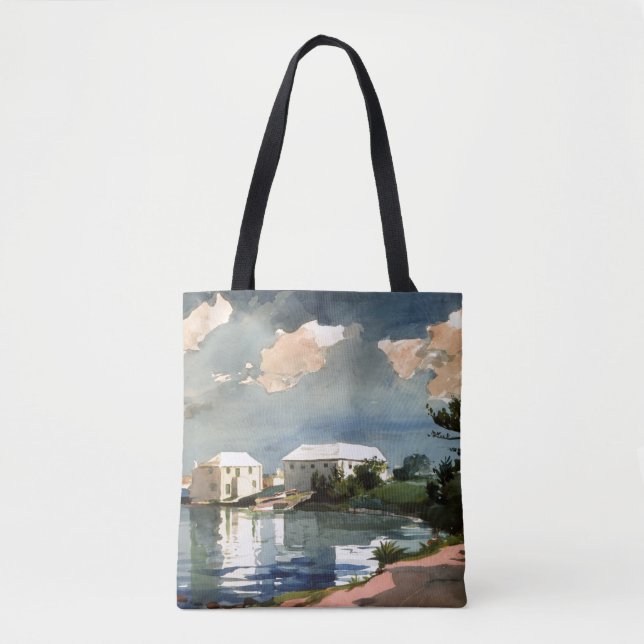 Bolsa Tote Salt Kettle, pintura das Bermudas por Winslow Home (Frente)