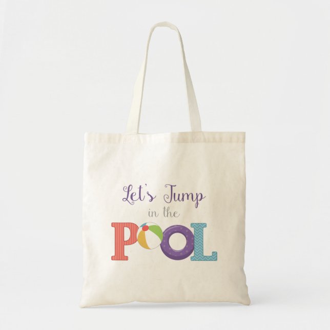 Bolsa Tote Saltar na Piscina (Frente)