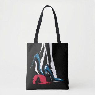 Bolsa Tote Salto de Kamala Harris Pisando no Chapéu Maga
