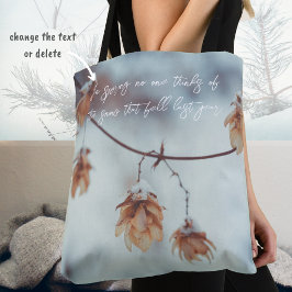 Bolsa Tote Saltos Secos Garland no Fundo de Neve