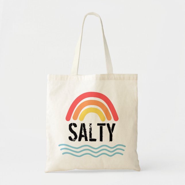 Bolsa Tote Salty Rainbow E Sea (Frente)
