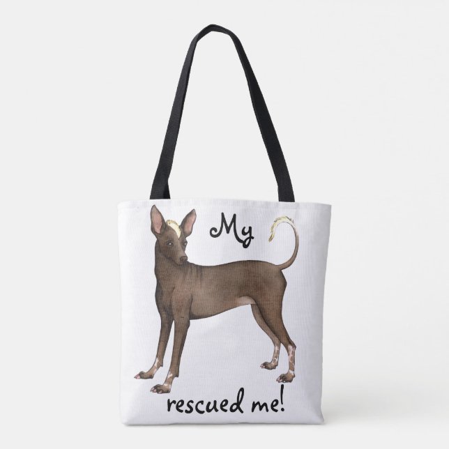 Bolsa Tote Salvamento de Xoloitzcuintli (Verso)