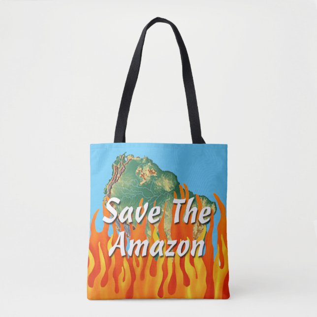 Bolsa Tote Salvar A Amazônia (Frente)