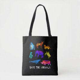 Bolsa Tote Salvar Os Animais Ameaçados