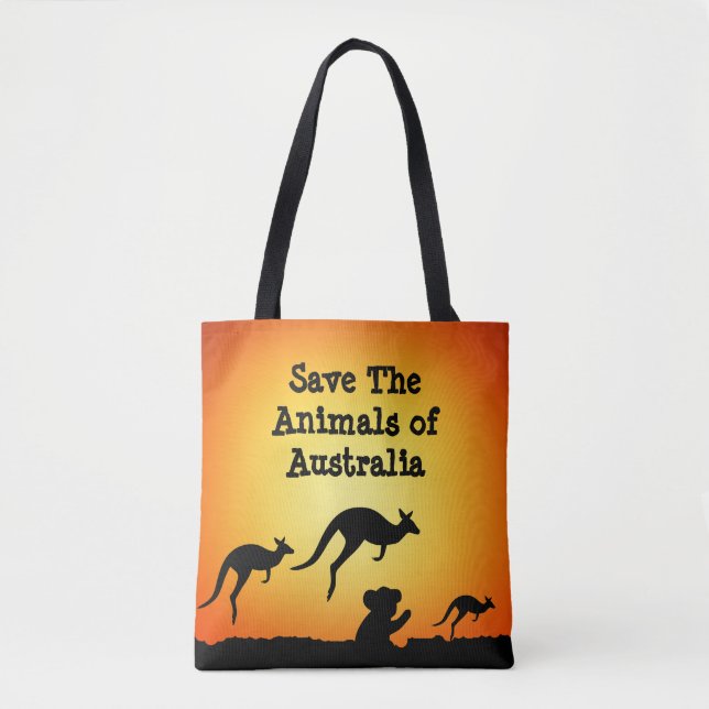 Bolsa Tote Salvar os animais da Austrália (Frente)
