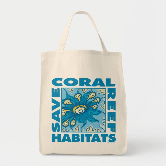 Bolsa Tote Salvar recifes de coral (Frente)