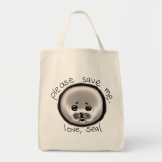 Bolsa Tote salvar um selo